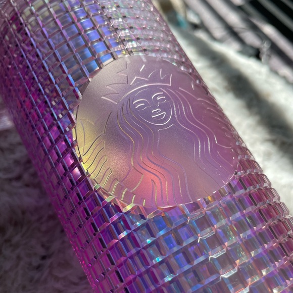 NWT - Starbucks 24 oz light purple/pink reusable cold cup w/ raised box texture - Picture 8 of 8
